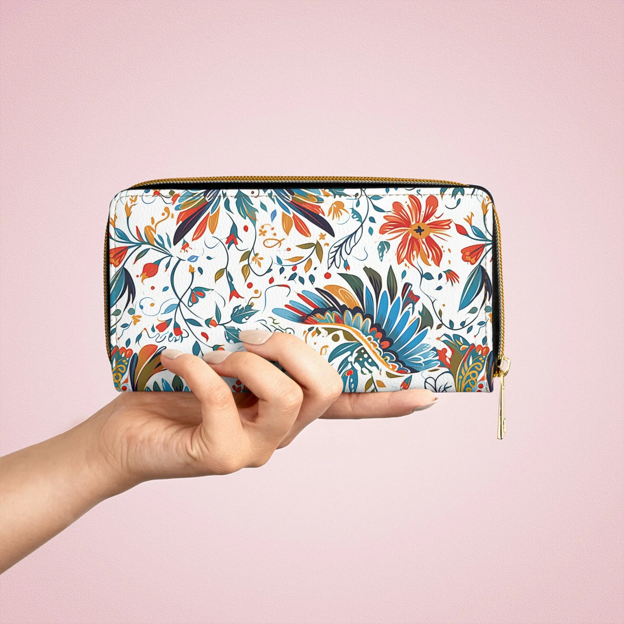 Zipper Wallet - Colibri Abstract