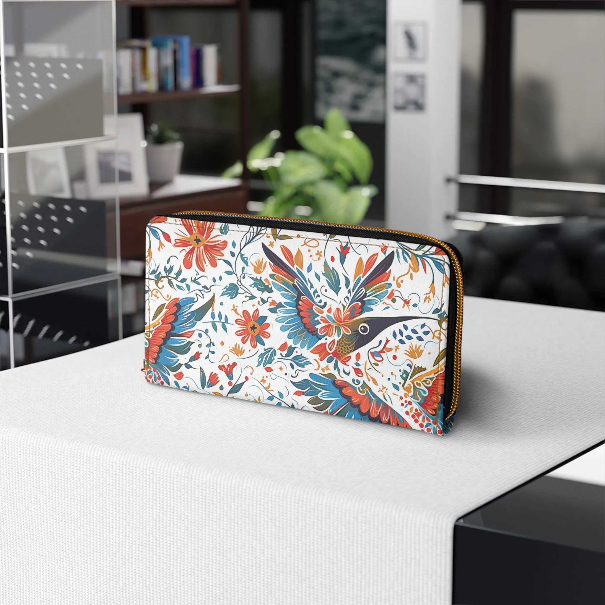 Zipper Wallet - Colibri Abstract