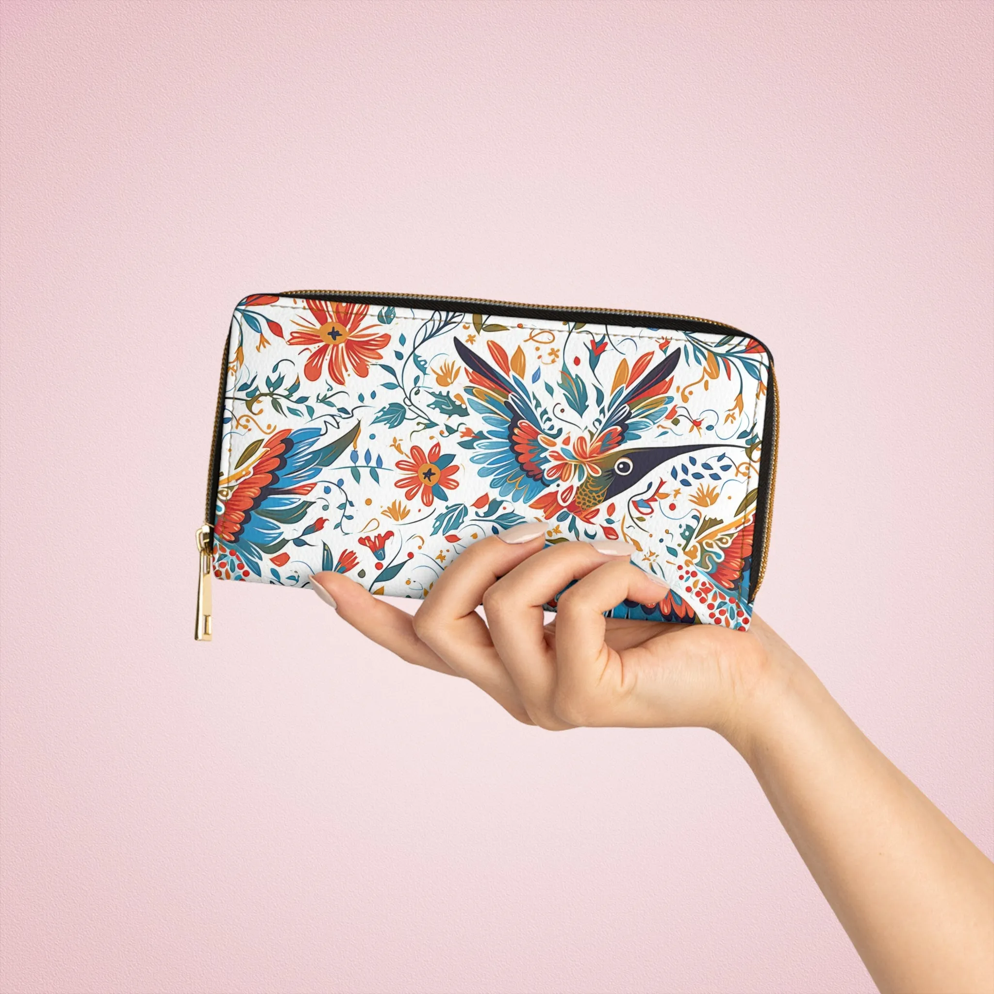 Zipper Wallet - Colibri Abstract